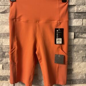 Vibrant Orange Women's Bike Shorts